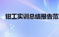 钳工实训总结报告范文 钳工实训总结报告