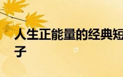 人生正能量的经典短文 人生正能量经典的句子