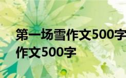 第一场雪作文500字六年级上册 的第一场雪作文500字