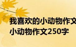 我喜欢的小动物作文250字三年级 我喜欢的小动物作文250字