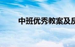 中班优秀教案及反思 中班优秀教案