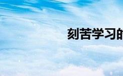 刻苦学习的成语31个