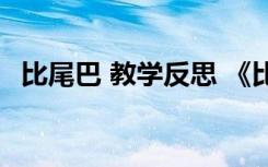 比尾巴 教学反思 《比尾巴》课后教学反思