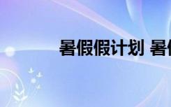 暑假假计划 暑假计划学习计划