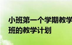 小班第一个学期教学计划 第一学期幼儿园小班的教学计划