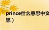 prince什么意思中文翻译成（prince什么意思）