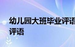 幼儿园大班毕业评语100条 幼儿园大班毕业评语