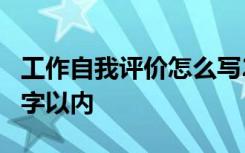 工作自我评价怎么写200字 工作自我评价100字以内