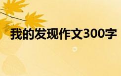 我的发现作文300字 三年级 我的发现作文