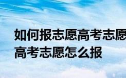 如何报志愿高考志愿怎么报专科 如何报志愿高考志愿怎么报