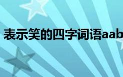 表示笑的四字词语aabc式 表示笑的四字词语