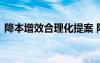 降本增效合理化提案 降本增效合理化建议书