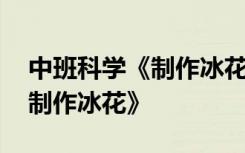 中班科学《制作冰花》教案反思 中班科学《制作冰花》