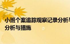 小班个案追踪观察记录分析与措施表 小班个案跟踪观察记录分析与措施