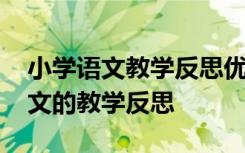 小学语文教学反思优缺点及改进措施 小学语文的教学反思