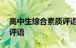 高中生综合素质评语300字 高中生综合素质评语