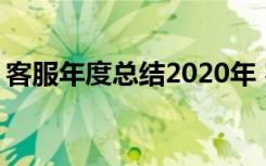 客服年度总结2020年 客服年度工作优秀总结