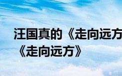 汪国真的《走向远方》 汪国真经典现代诗歌《走向远方》