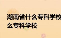 湖南省什么专科学校会计专业好 湖南省有什么专科学校