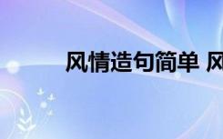 风情造句简单 风情的解释及造句