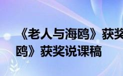 《老人与海鸥》获奖说课稿ppt 《老人与海鸥》获奖说课稿