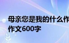 母亲您是我的什么作文 妈妈你是我的什么的作文600字