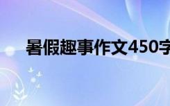 暑假趣事作文450字左右 暑假趣事作文