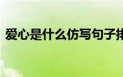 爱心是什么仿写句子排比 爱心是的仿写句子