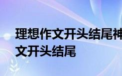 理想作文开头结尾神仙句子100字 理想的作文开头结尾