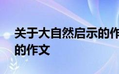 关于大自然启示的作文400字 写大自然启示的作文