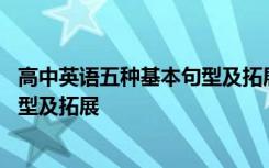 高中英语五种基本句型及拓展思维导图 高中英语五种基本句型及拓展