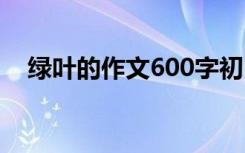 绿叶的作文600字初中 绿叶的作文600字