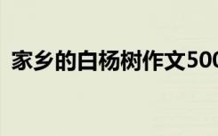 家乡的白杨树作文500字 家乡的白杨树作文