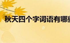 秋天四个字词语有哪些成语 秋天词语4个字