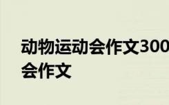 动物运动会作文300字三年级作文 动物运动会作文