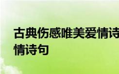 古典伤感唯美爱情诗句大全 古典伤感唯美爱情诗句