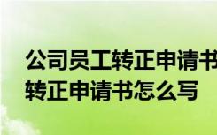 公司员工转正申请书怎么写简单点 公司员工转正申请书怎么写