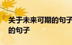 关于未来可期的句子励志简短 关于未来可期的句子