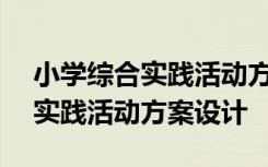 小学综合实践活动方案设计100例 小学综合实践活动方案设计