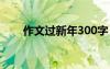 作文过新年300字 去拜年作文600字