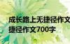 成长路上无捷径作文700字画画 成长路上无捷径作文700字