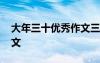 大年三十优秀作文三年级 大年三十的优秀作文