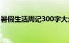 暑假生活周记300字大全 暑假生活周记300字