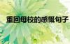 重回母校的感慨句子 重回母校的心情句子