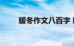 暖冬作文八百字 暖冬的800字作文