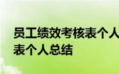 员工绩效考核表个人总结范文 员工绩效考核表个人总结