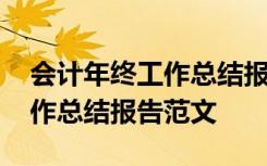 会计年终工作总结报告范文大全 会计年终工作总结报告范文