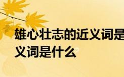 雄心壮志的近义词是什么意思 雄心壮志的近义词是什么