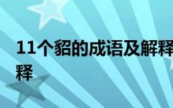 11个貂的成语及解释图片 11个貂的成语及解释