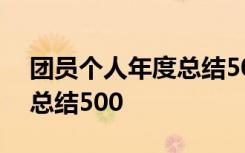 团员个人年度总结500字高中 团员个人年度总结500